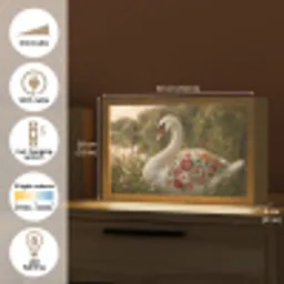 Zwaan - Bloemen - Natuur Light Box met kabel (Tafellamp) klein -USP_EN