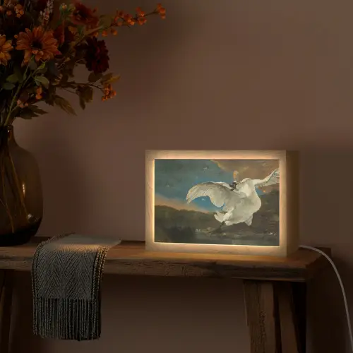 Zwaan - Oude meesters - Jan Asselijn Light Box met kabel (Tafellamp) klein -sfeer4