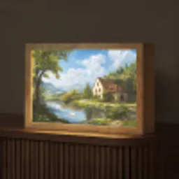 Zwaan - Bomen - Rust Light Box met kabel (Tafellamp) klein -z3d_website