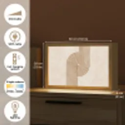 Symmetrische bocht - Koperkleurig Light Box met kabel (Tafellamp) klein -USP_EN