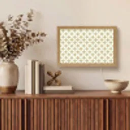 Symmetrisch - Motief - Beige Light Box met kabel (Tafellamp) klein 924 -sfeer2
