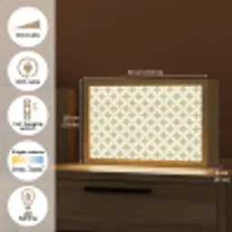 Symmetrisch - Motief - Beige Light Box met kabel (Tafellamp) klein 924 -USP_EN