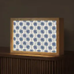 Symmetrisch - Palm - Blauw Light Box met kabel (Tafellamp) klein 924 -z3d_website