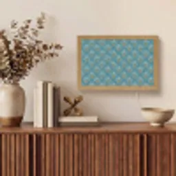 Symmetrisch - Patroon - Blauw Light Box met kabel (Tafellamp) klein 924 -sfeer2