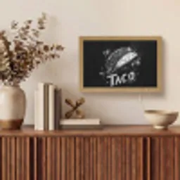 Taco - Kruiden - Witte krijtstijl - Tekst Light Box met kabel (Tafellamp) klein -sfeer2
