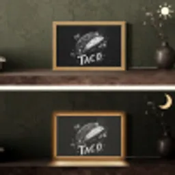 Taco - Kruiden - Witte krijtstijl - Tekst Light Box met kabel (Tafellamp) klein -sfeer3