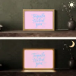 Tequila texted you - Roze - Blauw Light Box met kabel (Tafellamp) klein -sfeer3