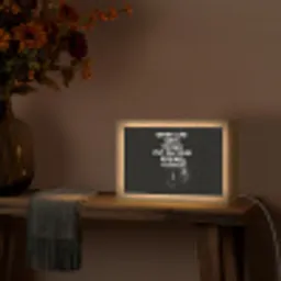 Tekst - Bokshandschoenen - Wit Light Box met kabel (Tafellamp) klein -sfeer4