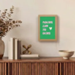 Tekst - Hartje - Moeder - Groen Light Box met kabel (Tafellamp) klein -sfeer2