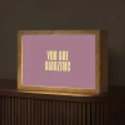 Tekst - Paars - Amazing Light Box met kabel (Tafellamp) klein -z3d_website