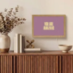 Tekst - Paars - Amazing Light Box met kabel (Tafellamp) klein -sfeer2