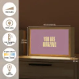 Tekst - Paars - Amazing Light Box met kabel (Tafellamp) klein -USP_EN