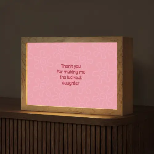 Tekst - Rood - Moederdag Light Box met kabel (Tafellamp) klein -z3d_website