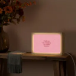Tekst - Rood - Moederdag Light Box met kabel (Tafellamp) klein -sfeer4