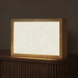 Textuur - Abstract - Beige Light Box met kabel (Tafellamp) klein 924 -z3d_website