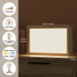 Textuur - Abstract - Beige Light Box met kabel (Tafellamp) klein 924 -USP_EN
