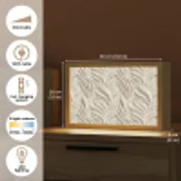Textuur - Reliëf - Beige Light Box met kabel (Tafellamp) klein 924 -USP_EN