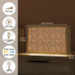 Tijger - Oranje - Patroon - Strepen Light Box met kabel (Tafellamp) klein 924 -USP_EN