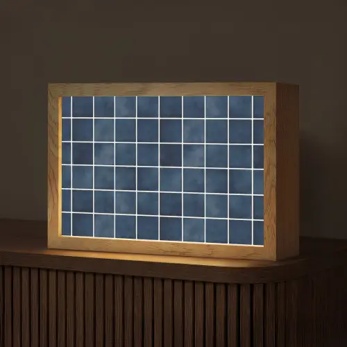 Tegel - Modern - Blauw Light Box met kabel (Tafellamp) klein 924 -z3d_website