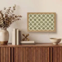 Tegel - Dessin - Groen Light Box met kabel (Tafellamp) klein 924 -sfeer2