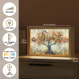 Boom - Kunst - Modern - Natuur Light Box met kabel (Tafellamp) klein -USP_EN