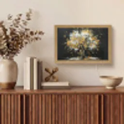 Boom - Zwart - Goud - Wit - Modern Light Box met kabel (Tafellamp) klein -sfeer2