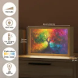 Boom - Kleurrijk - Modern - Abstract Light Box met kabel (Tafellamp) klein -USP_EN