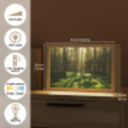 Bomen - Bos - Mos - Planten - Zon - Natuur Light Box met kabel (Tafellamp) klein -USP_EN