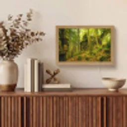 Bomen - Steen - Bos - Natuur - Planten Light Box met kabel (Tafellamp) klein -sfeer2
