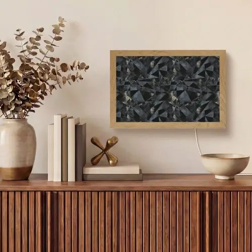 Driehoeken - Abstract - Donker Light Box met kabel (Tafellamp) klein 924 -sfeer2