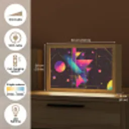 Driehoeken - Cirkels - Abstract - Sterren Light Box met kabel (Tafellamp) klein -USP_EN