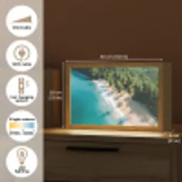 Tropisch - Strand - Water - Palmbomen Light Box met kabel (Tafellamp) klein -USP_EN