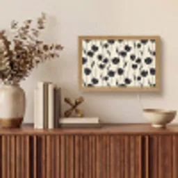 Tulpen - Patroon - Zwart Light Box met kabel (Tafellamp) klein 924 -sfeer2