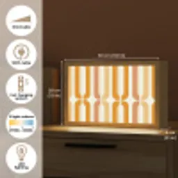 U-vorm - Retro - Oranje Light Box met kabel (Tafellamp) klein 924 -USP_EN
