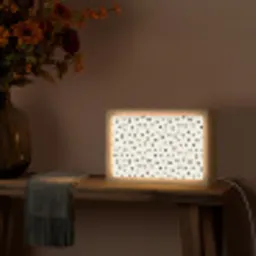 Valentijn - Harten - Zwart - Wit Light Box met kabel (Tafellamp) klein 924 -sfeer4