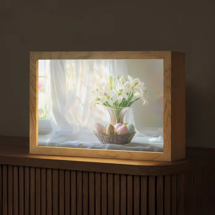Vaas - Eieren - Bloemen Light Box met kabel (Tafellamp) klein -z3d_website