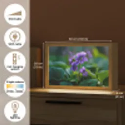 Viooltjes - Paars - Bloem - Bladeren Light Box met kabel (Tafellamp) klein -USP_EN