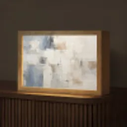 Aquarel - Abstract - Kunst Light Box met kabel (Tafellamp) klein -z3d_website