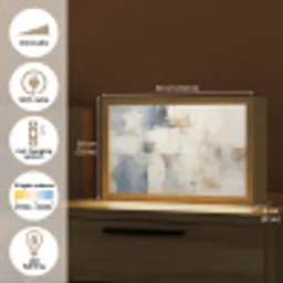 Aquarel - Abstract - Kunst Light Box met kabel (Tafellamp) klein -USP_EN