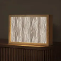 Golven - 3D - Crème Light Box met kabel (Tafellamp) klein 924 -z3d_website