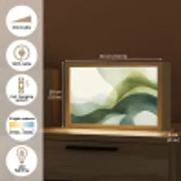 Golven - Abstract - Lichtgroen - Sierlijk Light Box met kabel (Tafellamp) klein -USP_EN