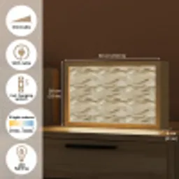 Golven - Patroon - Goud Light Box met kabel (Tafellamp) klein 924 -USP_EN