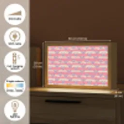 Golven - Patroon - Hartjes - Retro Light Box met kabel (Tafellamp) klein 924 -USP_EN