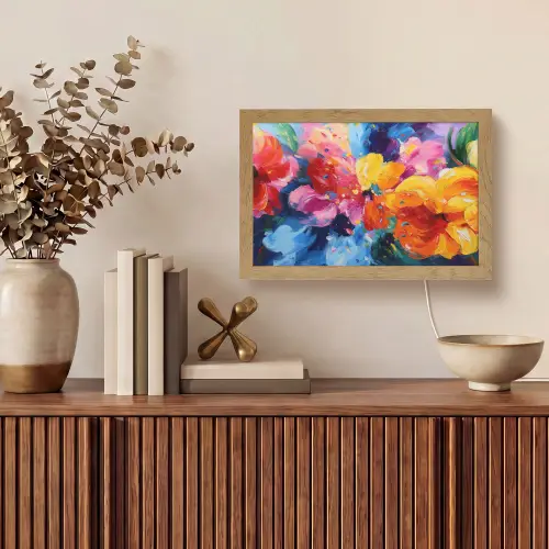 Golvend - Energie - warm Light Box met kabel (Tafellamp) klein -sfeer2
