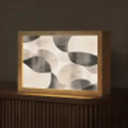 Grillige vormen - Subtiele overgangen - Dynamisch Light Box met kabel (Tafellamp) klein -z3d_website