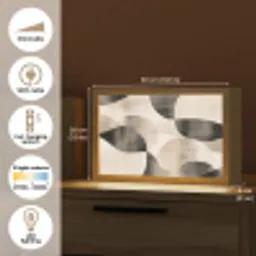Grillige vormen - Subtiele overgangen - Dynamisch Light Box met kabel (Tafellamp) klein -USP_EN