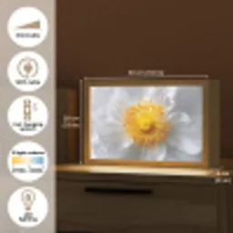 Wit - Bloem - Elegant Light Box met kabel (Tafellamp) klein -USP_EN