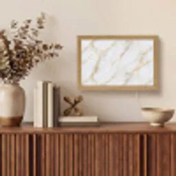 Wit - Goud - Marmer - Aders Light Box met kabel (Tafellamp) klein 924 -sfeer2