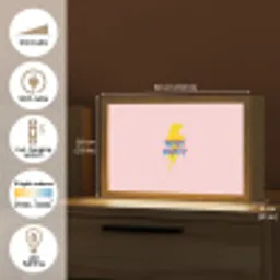 Why not - Bliksem - Roze Light Box met kabel (Tafellamp) klein -USP_EN