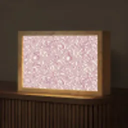 Kronkelende lijn - Magenta - Crème Light Box met kabel (Tafellamp) klein 924 -z3d_website